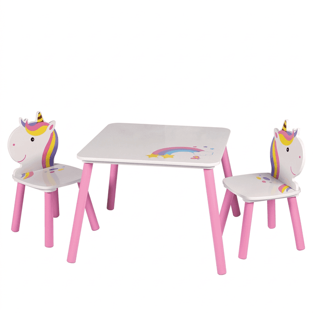 „Sweet Unicorn“ Set aus Tisch und 2 Stühlen, 55 cm