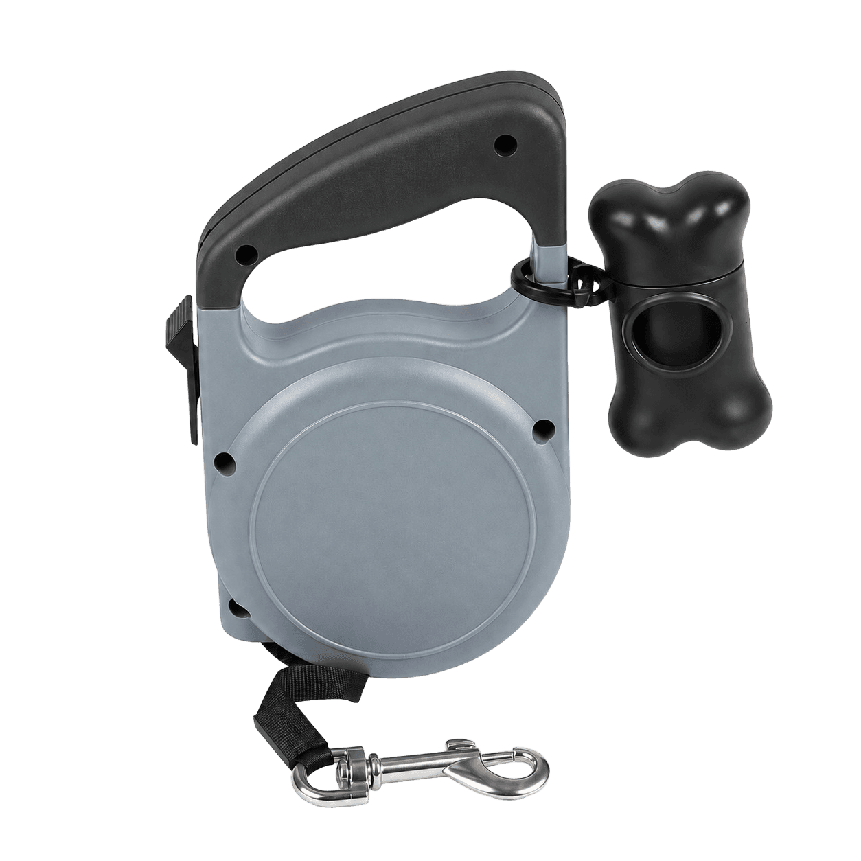 Dogi Automatic Retractable Dog Leash, Gray, 5 m