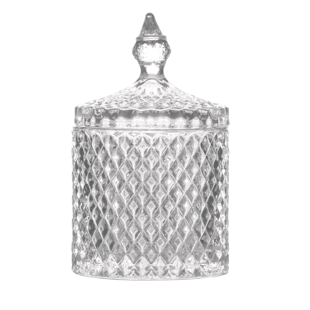 Dekoratives Bonbonglas, gross, D 10,5 cm, H 17,5 cm