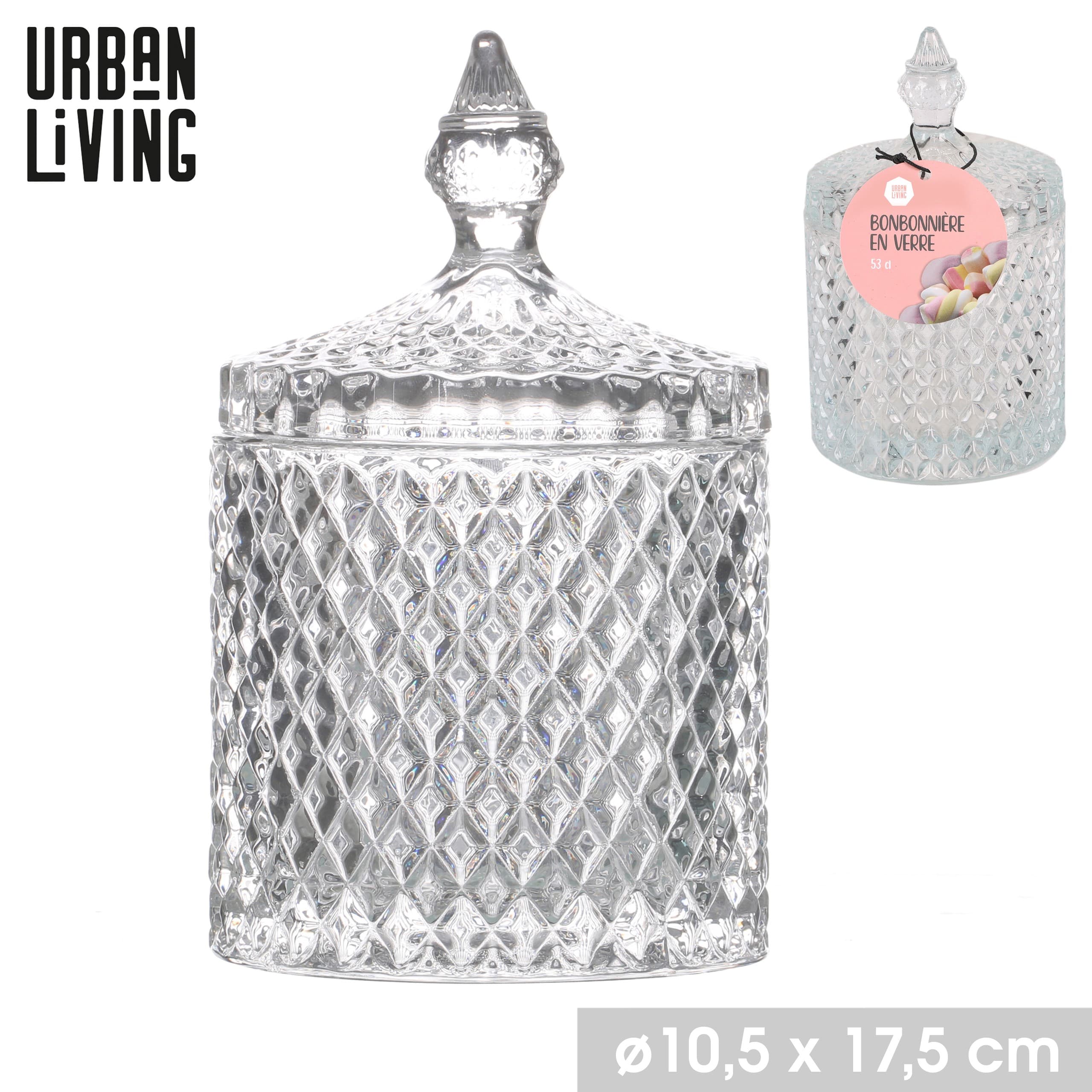 Dekoratives Bonbonglas, gross, D 10,5 cm, H 17,5 cm — 2