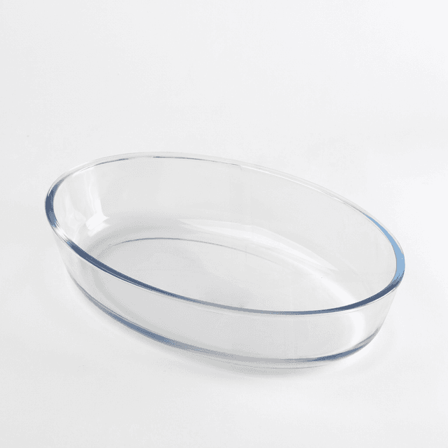 Ovale Auflaufform aus Borosilikatglas, 31 cm