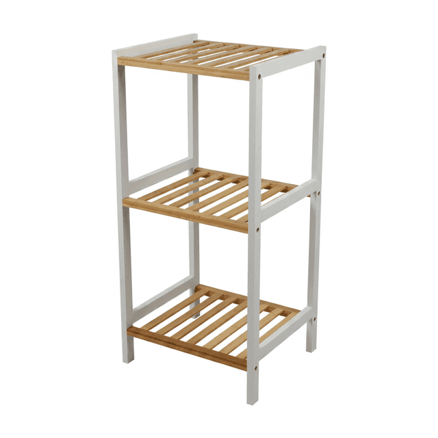 Bambus-Regal 3-stöckig, B 35 x T 30 x H 70 cm