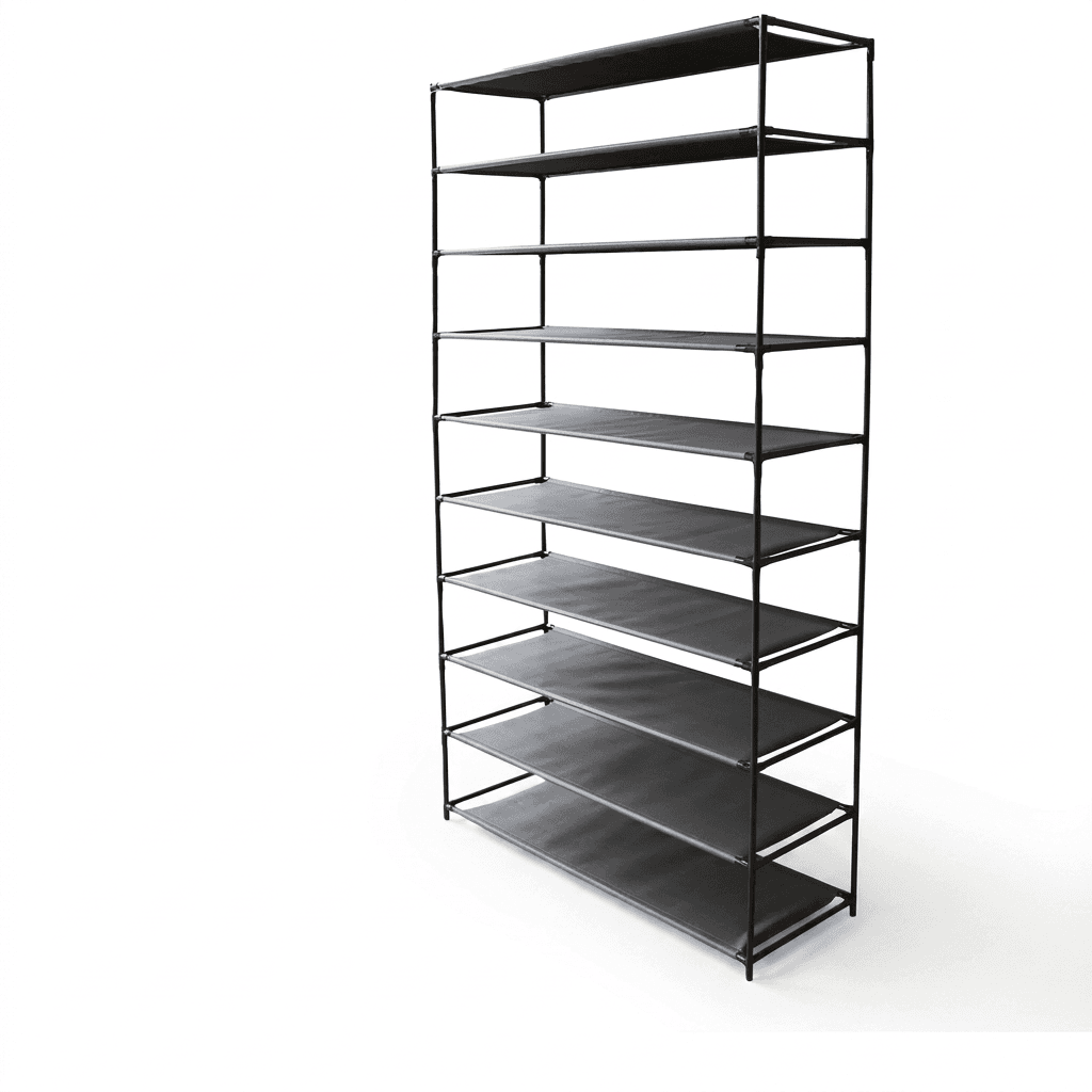 Schuhregal mit 10 Ebenen, 93 x 30 x 156 cm
