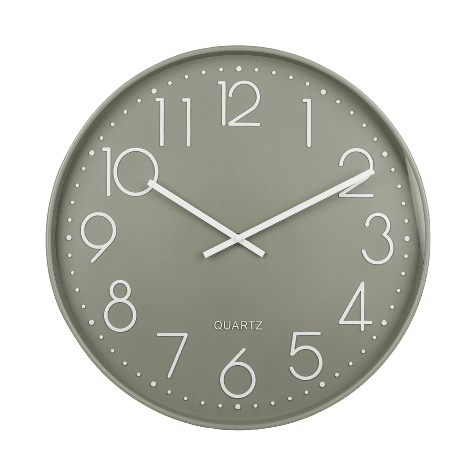 Wanduhr Big Ben 50 cm, Salbei – modernes Statement-Stück