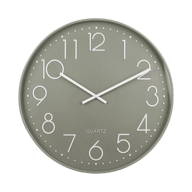 Wanduhr Big Ben 50 cm, Salbei – modernes Statement-Stück