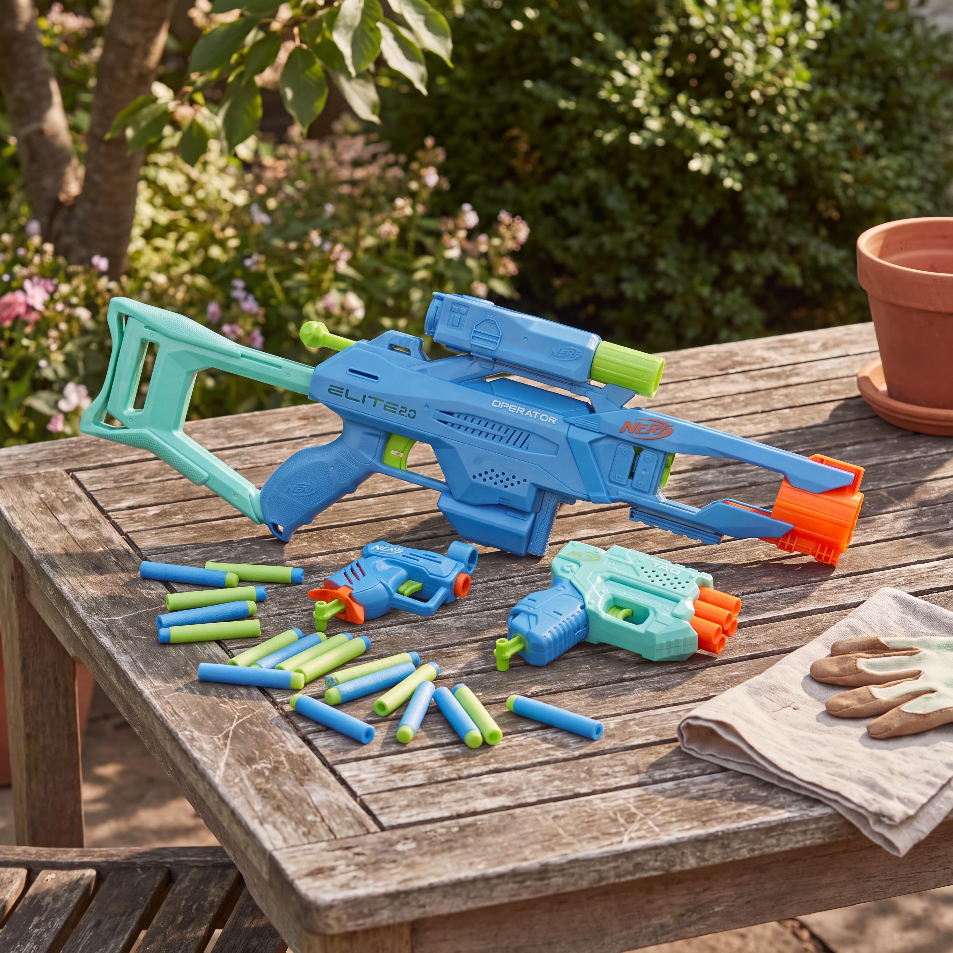 Nerf Elite 2.0 Tactical 3-Blaster Pack, Darts-Set — 2