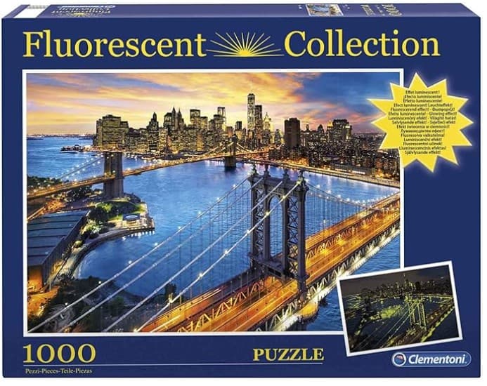 Fluoreszierendes Puzzle New York Skyline, 1000 Teile