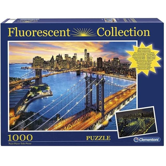 Fluoreszierendes Puzzle New York Skyline, 1000 Teile
