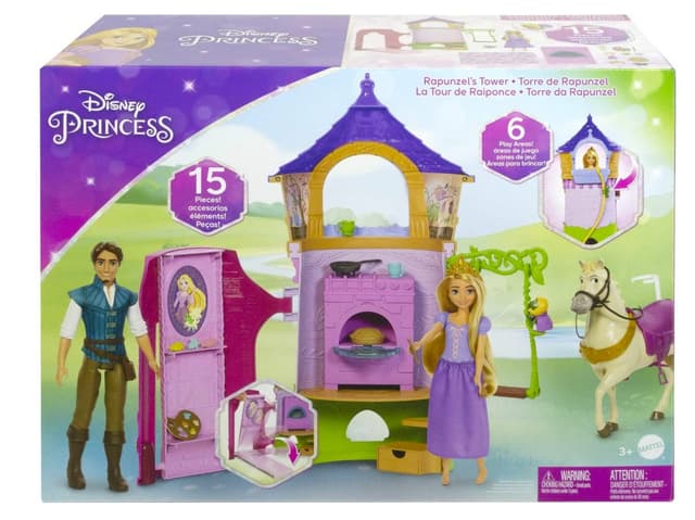 Disney Princess Rapunzel Turm mit Puppe und Zubehör, 35 cm