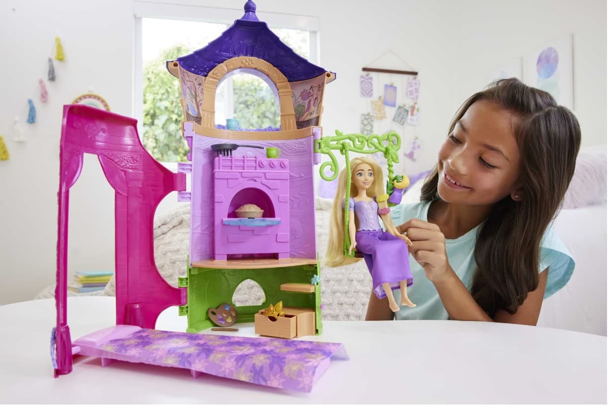 Disney Princess Rapunzel Turm mit Puppe und Zubehör, 35 cm — 3