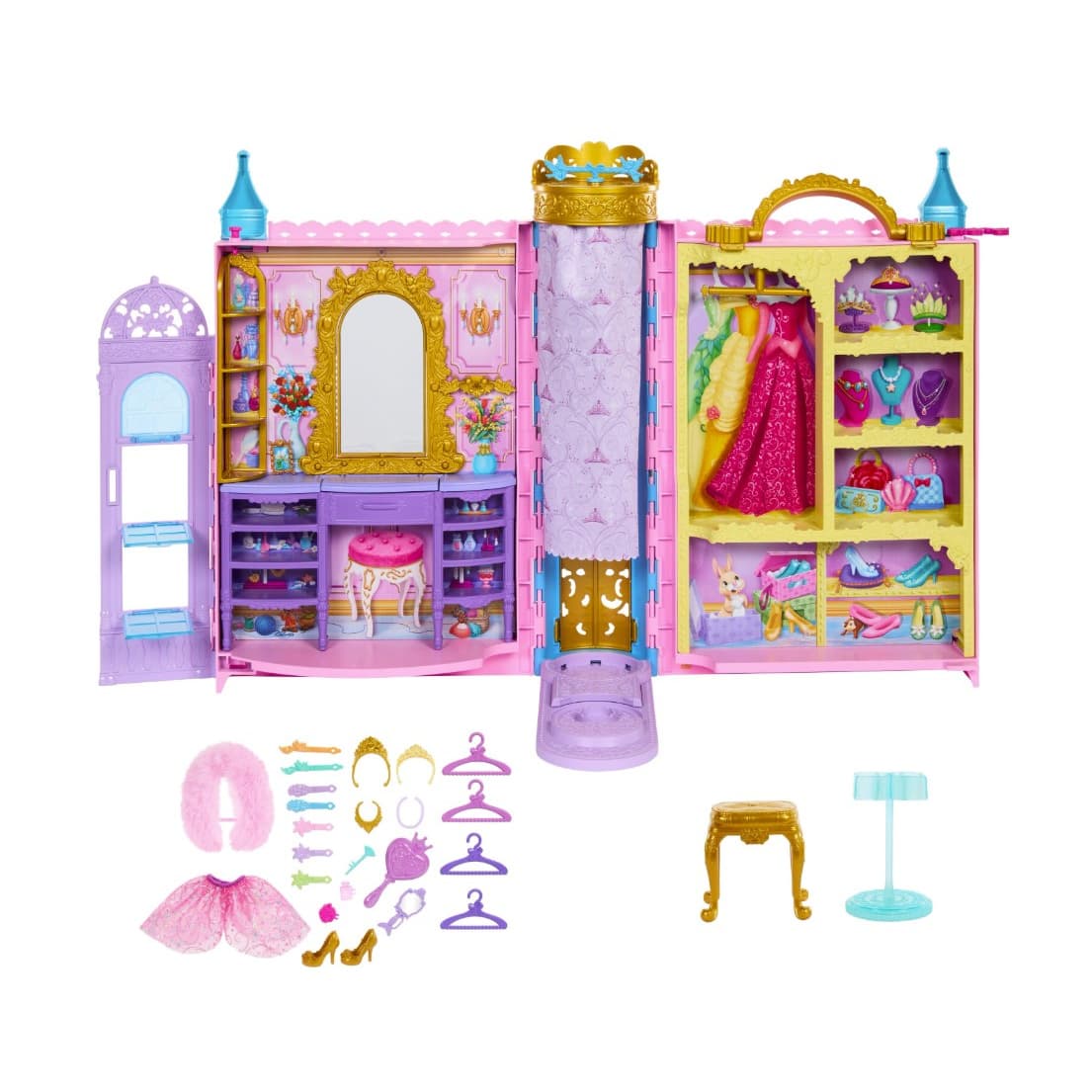 Disney Princess Kleiderschrank – Bereit für den Ball, ohne Puppen
