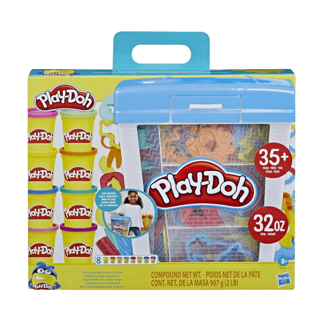 Play-Doh Knetkoffer mit 8 Dosen, Reiseset