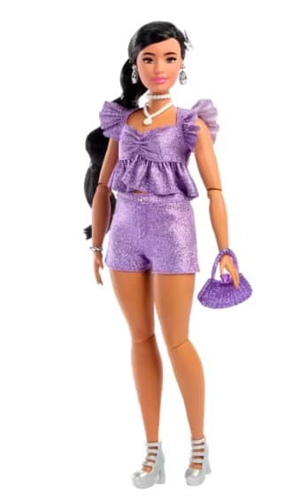 Mattel Barbie Deluxe Style Puppe, Violett Metallic