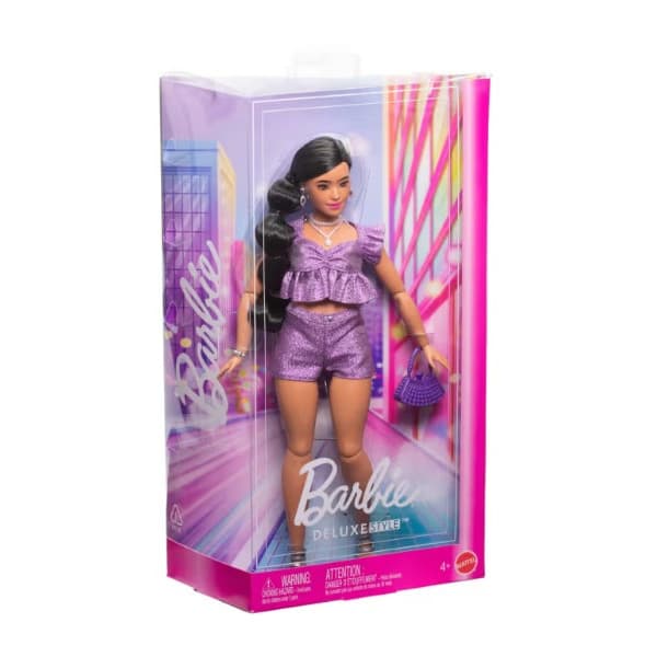 Mattel Barbie Deluxe Style Puppe, Violett Metallic — 3
