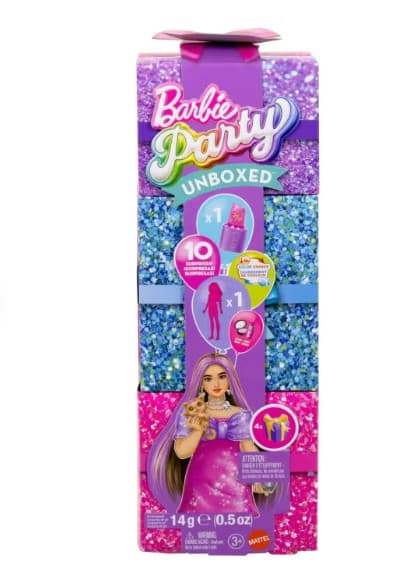 Barbie Party Unboxed Glam Party Set, 10 Überraschungen