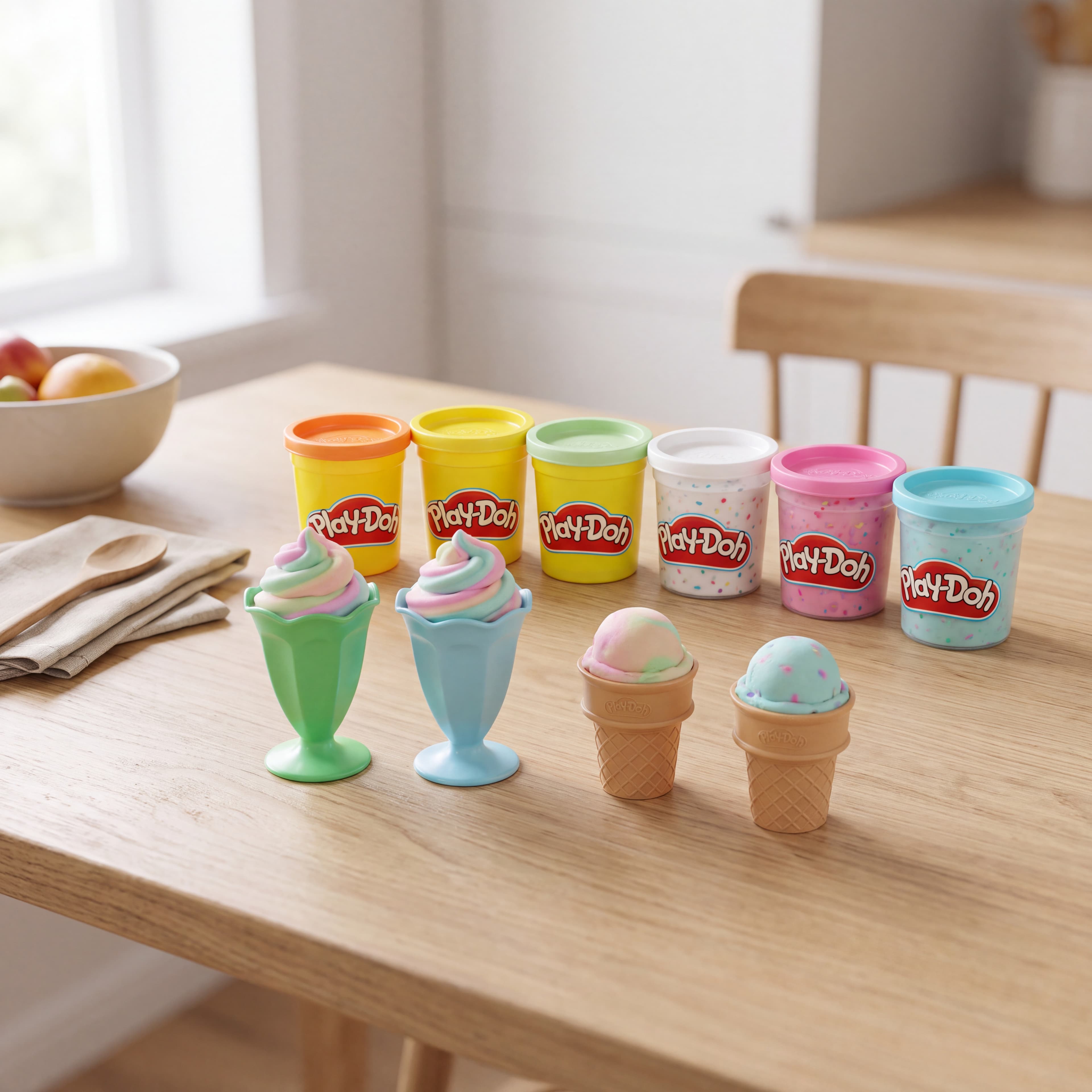 Play-Doh Eiscreme Party Spielset mit 340 g Knete — 2