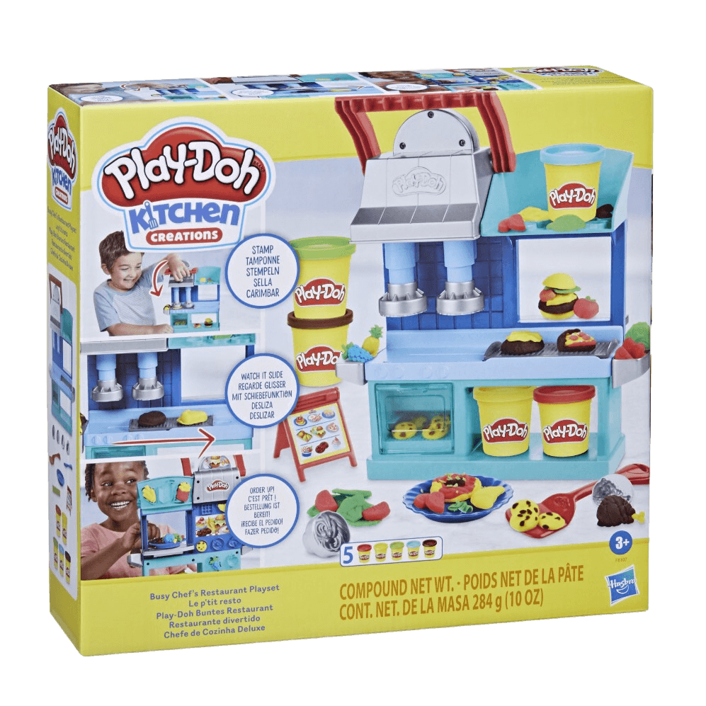 Play-Doh Kitchen Creations Ristorante colorato, 2 lati