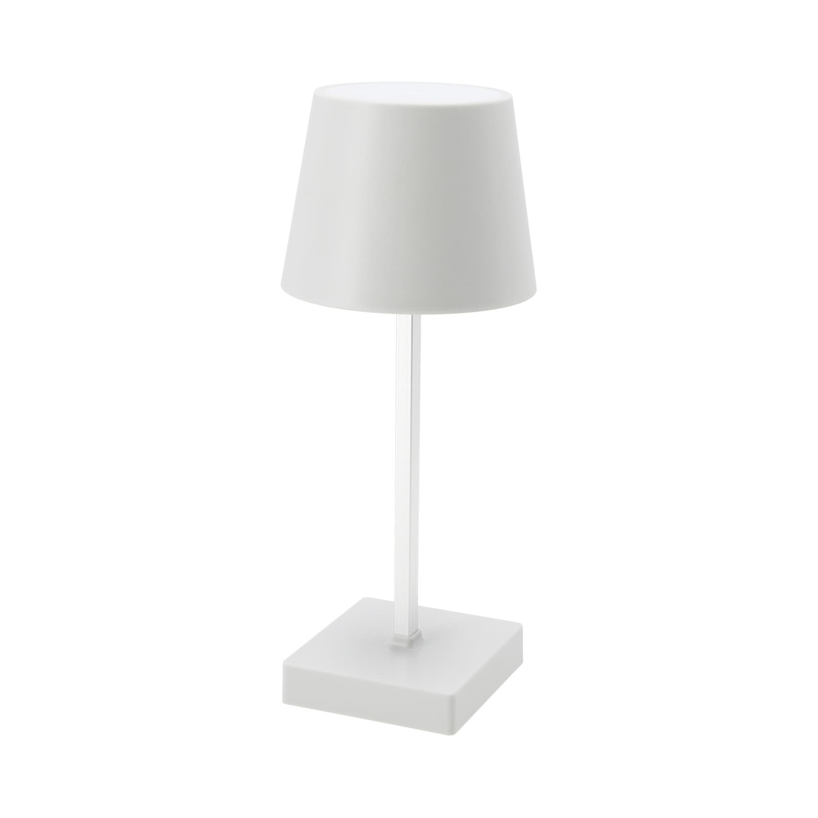 LED Tischleuchte Weiss, Touch-Dimmer, 3 Stufen, warmweiss