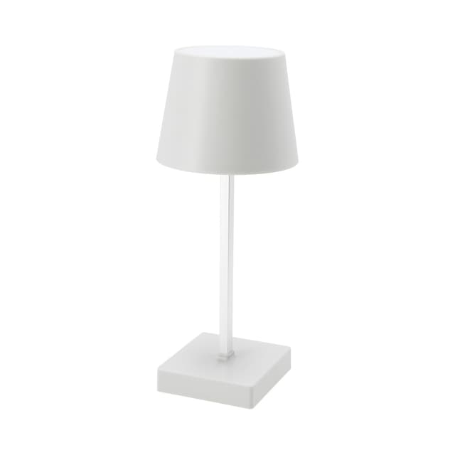 LED Tischleuchte Weiss, Touch-Dimmer, 3 Stufen, warmweiss