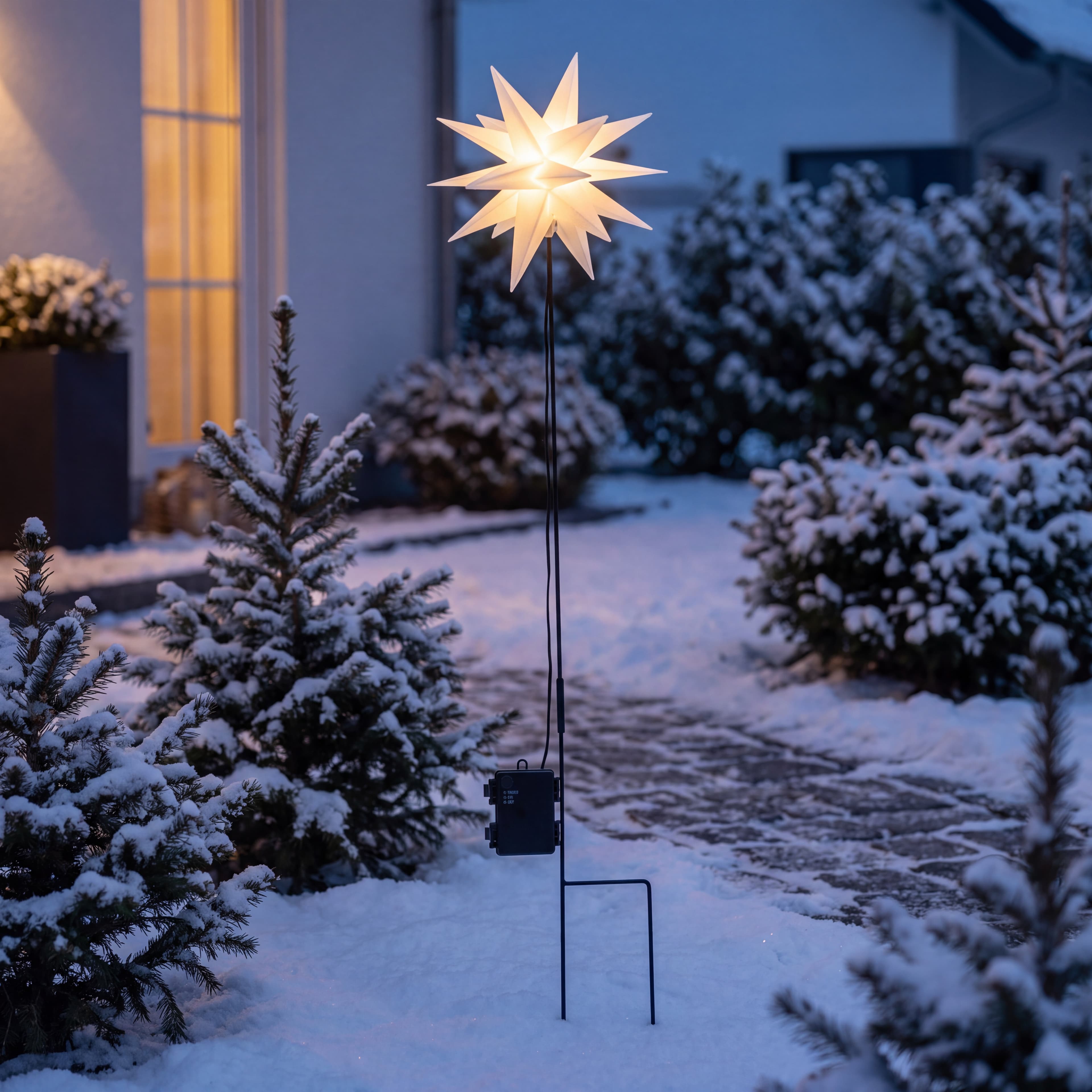 LED Stern mit Erdspiess für den Aussenbereich, Ø 25 cm — 2