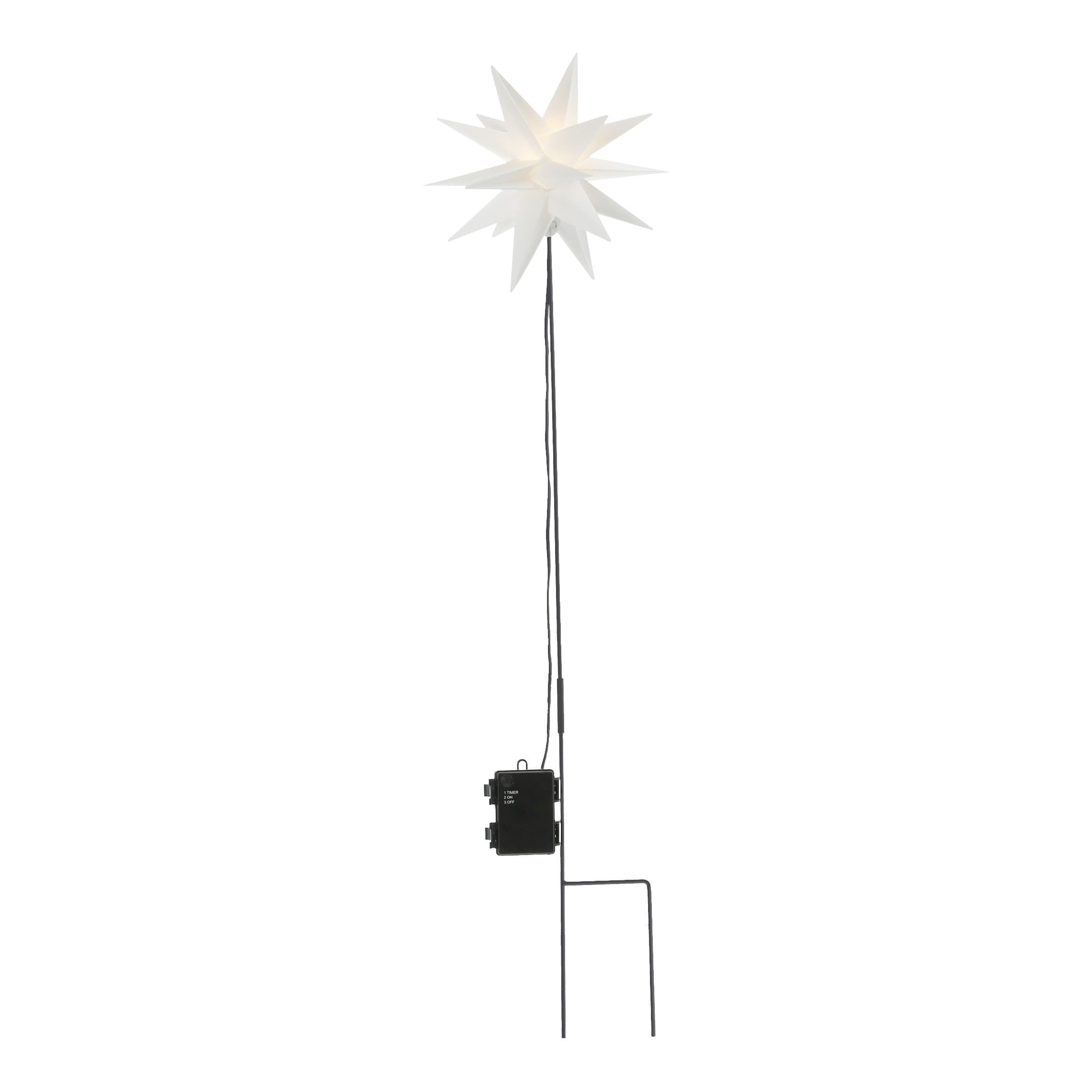 LED Stern mit Erdspiess für den Aussenbereich, Ø 25 cm