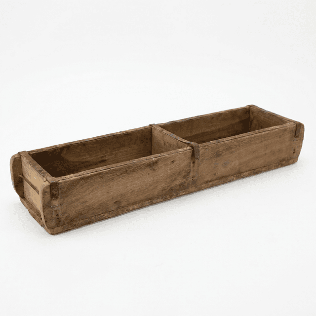 Doppelte Holzkiste Ziegelform, L 59 cm