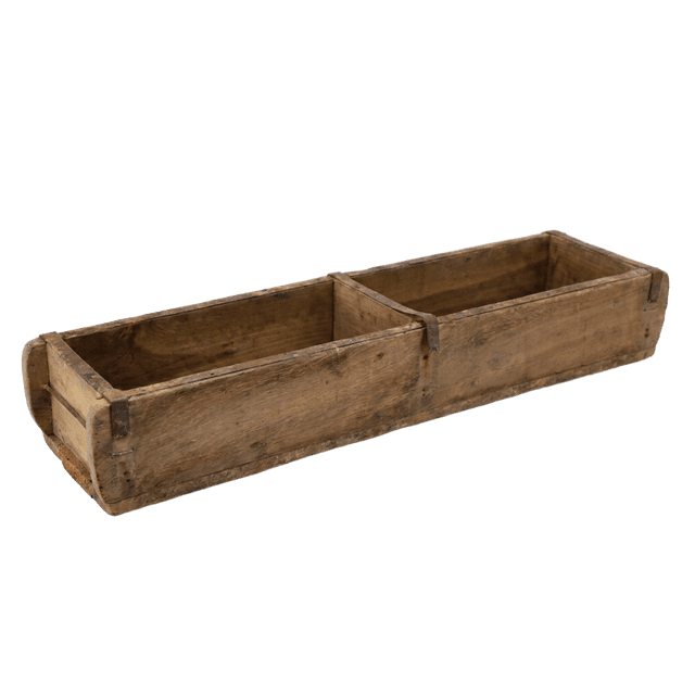 Doppelte Holzkiste Ziegelform, L 59 cm