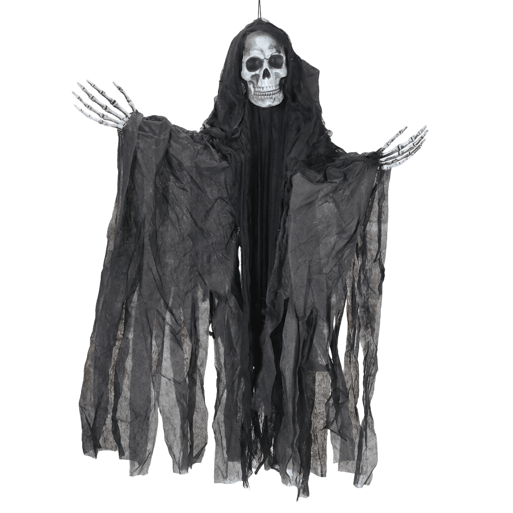 Deko Sensenmann mit Totenkopf und Skeletthänden, 150 cm