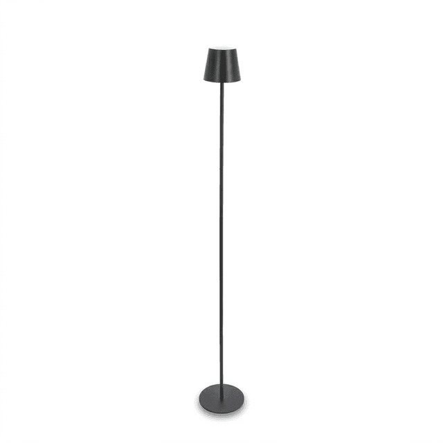 LED Stehleuchte Schwarz, stufenlos dimmbar, USB, 120 cm