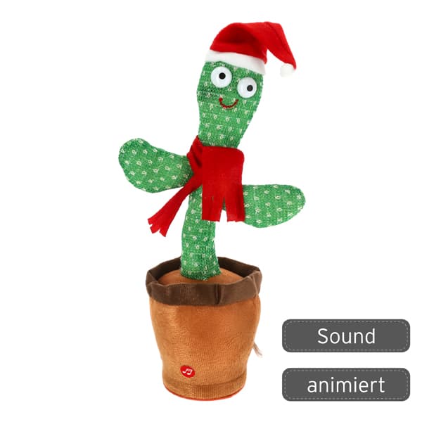 Singender und tanzender Weihnachtskaktus