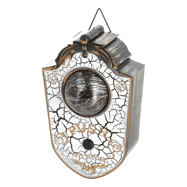 Animierte Halloween-Türklingel mit beweglichem Auge, 11 × 7 × 18 cm