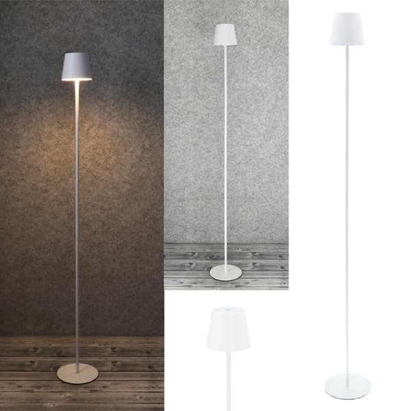 LED Stehleuchte weiss mit USB-C Dimmfunktion, 120 cm
