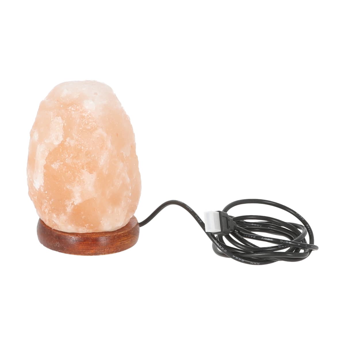 Salzkristall-Leuchte mit USB, D 8 cm, Höhe 12 cm — 2