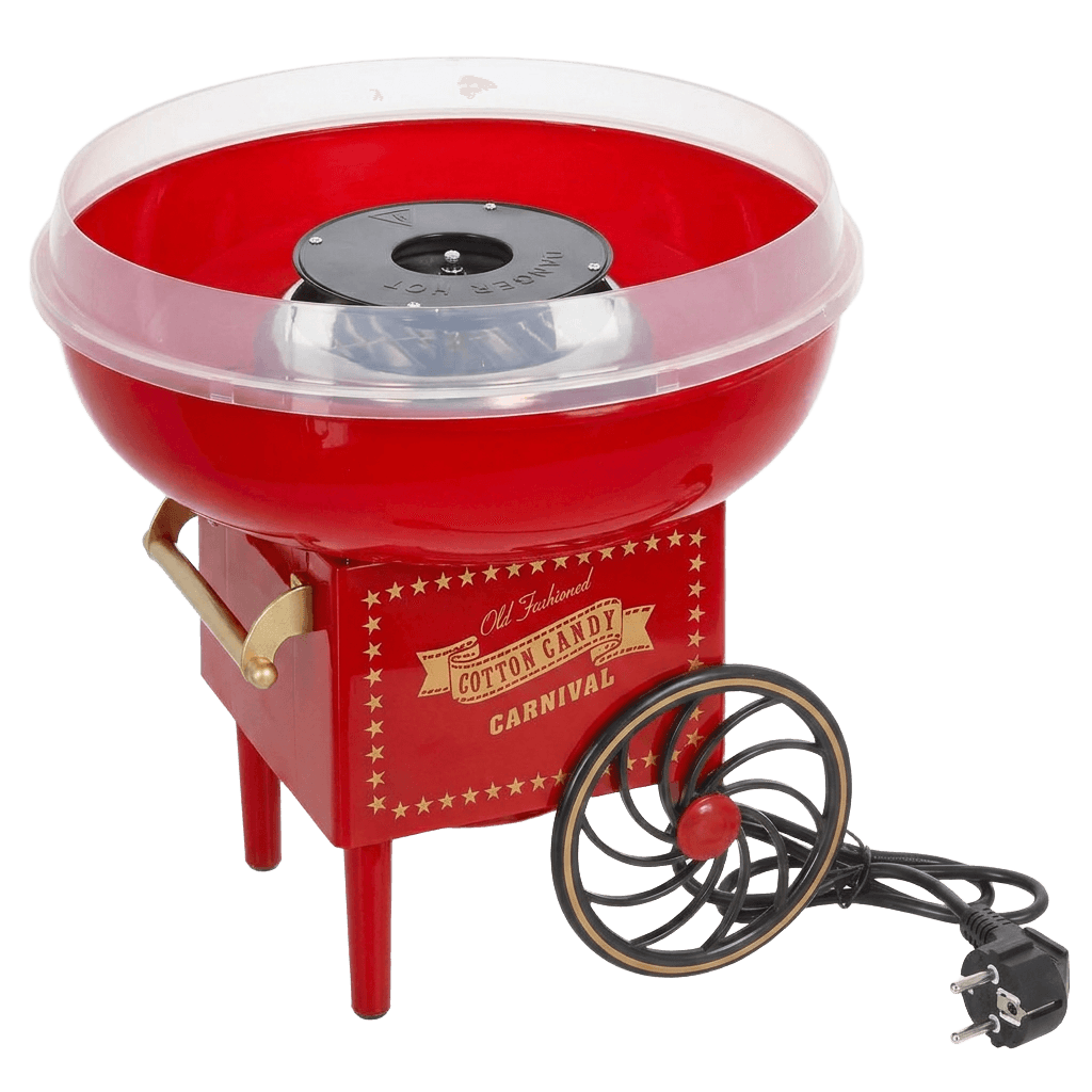 Zuckerwatte-Maschine im Retro-Design, rot, 500 W