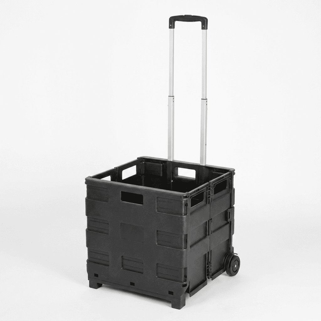 Einkaufstrolley mit Klappbox, belastbar bis 20 kg