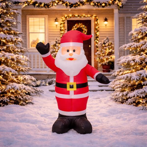 Aufblasbarer Santa mit LEDs, 120 cm