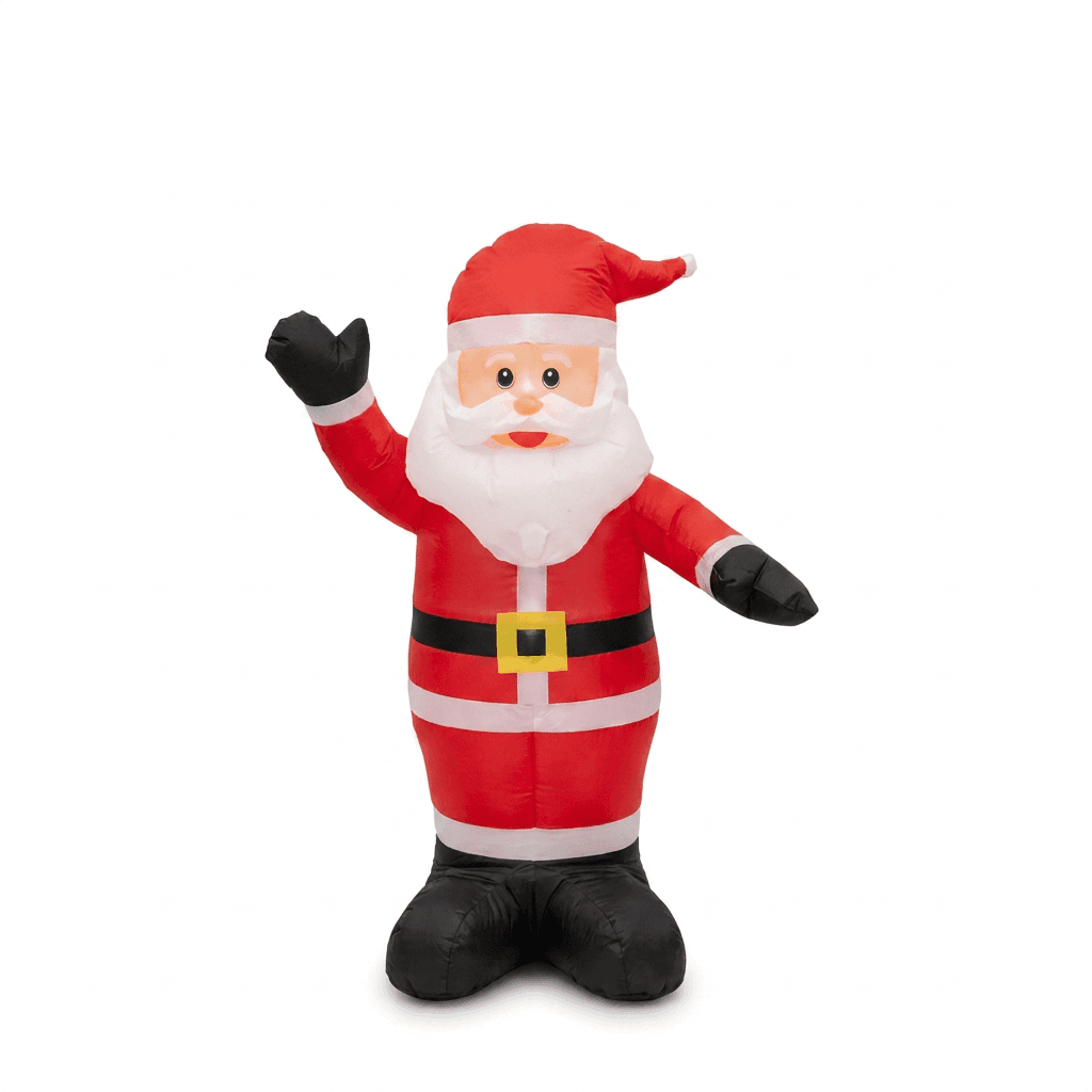 Aufblasbarer Santa mit LEDs, 120 cm